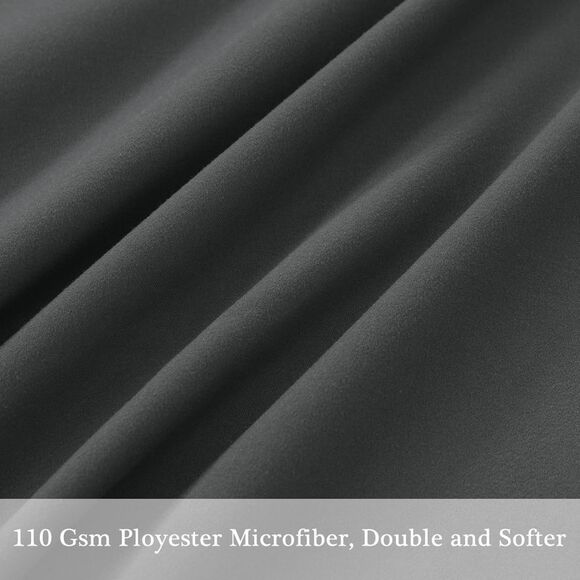 Pillowcase with Zipper Closure Soft Long Pillow Cases for Body Pillows Grey - Picture 6 of 6